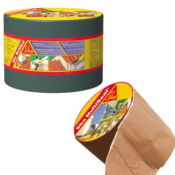 Banda Impermeabilizante Selagem Betuminosa Auto-Adesiva Sika MultiSeal - Cinzento - 10 m x 15 cm