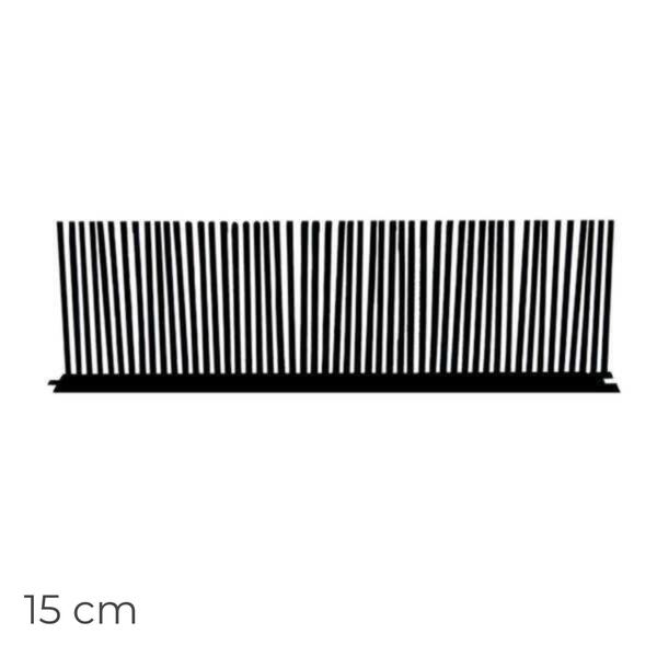 Tapa Pássaros em PVC Preto 0,5MX15CM