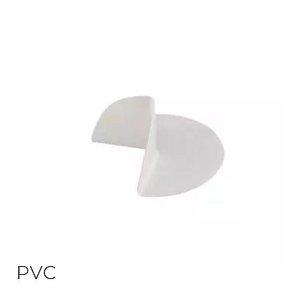 Ângulo de 90º Flagon 95 Externo PVC - Cinza claro (RAL7047) - Caixa c/ 20 unidades