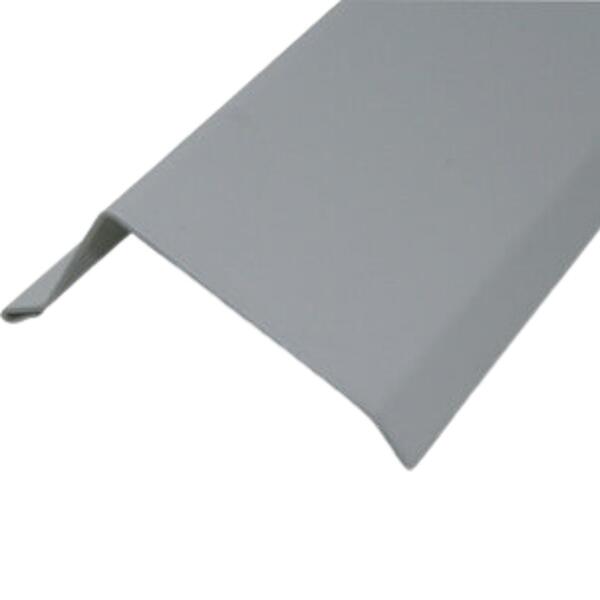 Perfil Chapa Colaminada C Light Grey PVC Remate Telas Impermeabilização 3CMX6CMX2M - 2 m - 3 cm x 6 cm