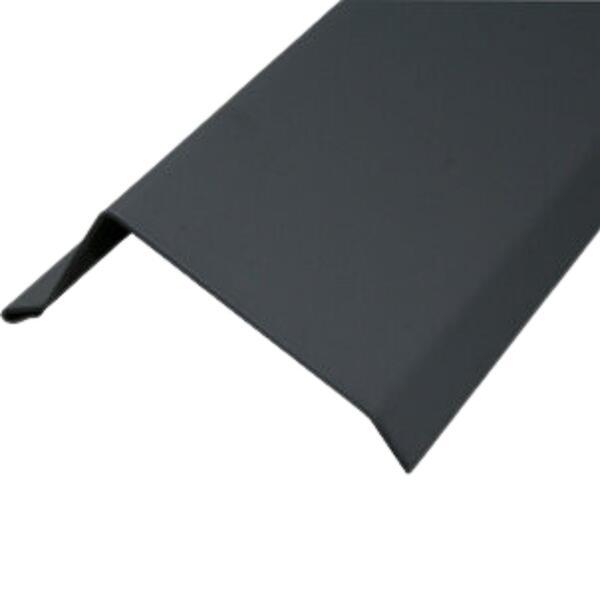 Perfil Chapa Colaminada C Dark Grey PVC Remate Telas Impermeabilização 3CMX6CMX2M