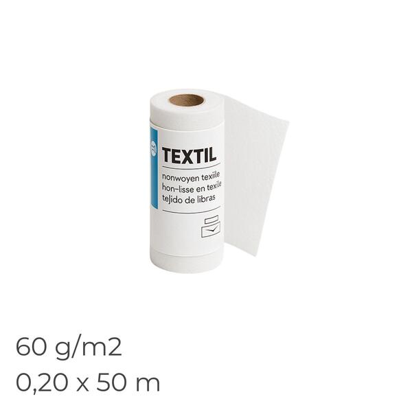 Armadura Reforço TEXTIL 60G/M2 0,20X50M para Sistemas Impermeabilização Líquida