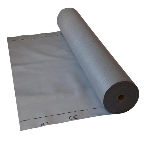 Membrana Pára Vapor Transpirante com Adesivo Transpi Pro 130g Impermeável Anti Condensação Telhados - 1,5 x 50 m