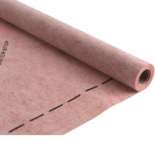 Tela Impermeabilização Water-Stop Vermelha 2X20M 270g Qualquer Acabamento Interior Exterior Piscinas