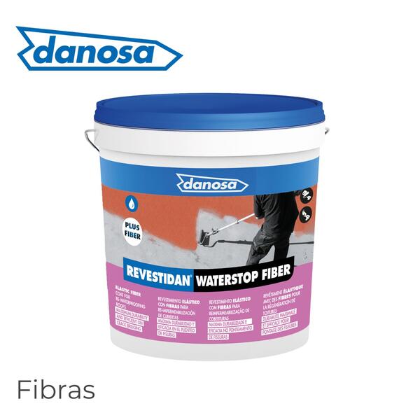 Revestidan Water Stop Fiber Impermeabilização Varandas Terraços Coberturas 20KG