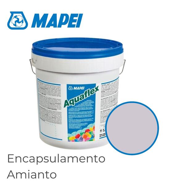 Membrana Líquida Elástica Mapei Aquaflex Encapsulamento Amianto Aquaflex System 20KG - Cinza Manhattan - 20 Kg