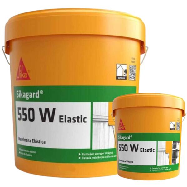 Revestimento Elástico Proteção Decoração Estruturas Betão Recobrir Fissuras Sikagard 550 W Elastic