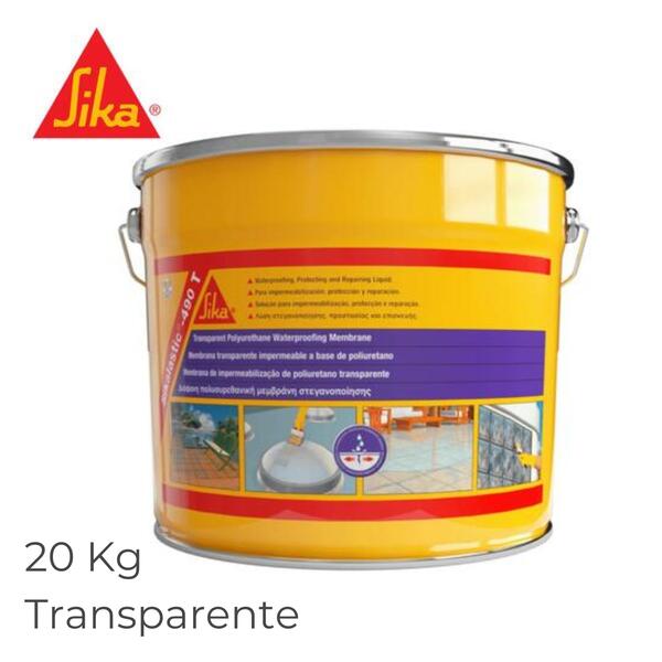 Membrana Líquida Poliuretano Transparente Sikalastic-490 T Tijolos Vidro Cerâmica Policarbonatos - Sika - 9900301001441