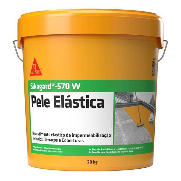 Pele Elástica Sikagard 570W Impermeabilização Varandas Terraços Coberturas 20 Kg - Telha - 20 Kg