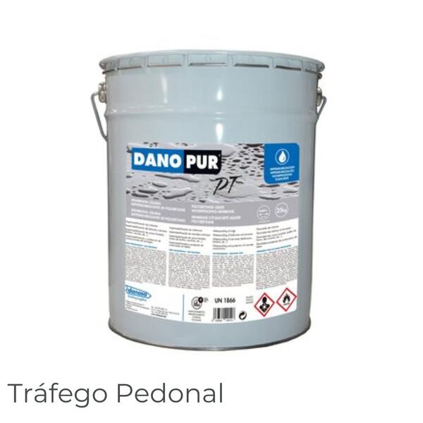 Membrana Líquida Poliuretano Danopur PT Aplicação Frio Coberturas Estruturas Enterradas Anti Raízes