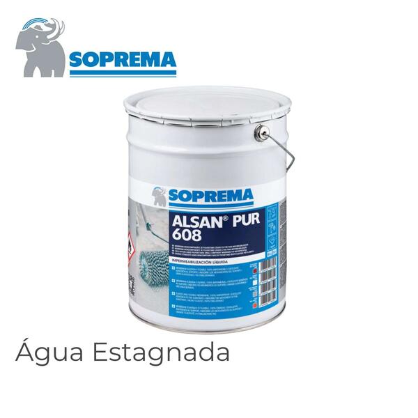 Membrana Impermeabilização Líquida Poliuretano Alsan Pur 608 Resistente Água Estagnada