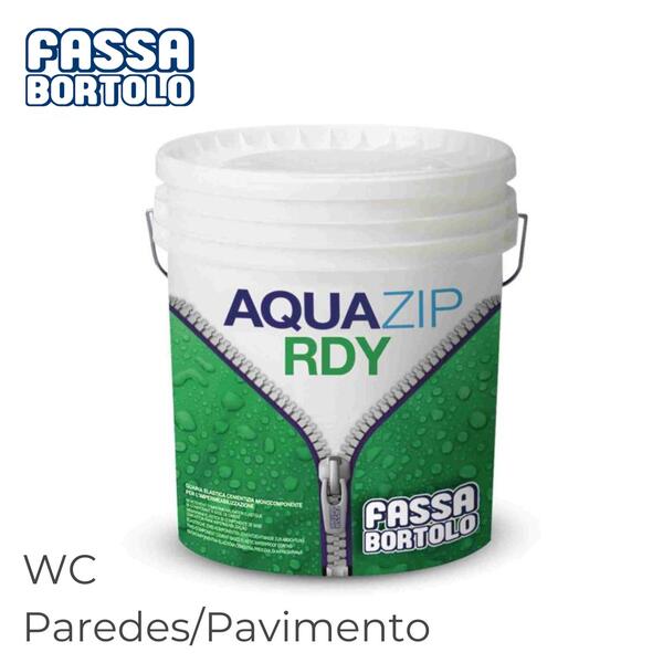 Argamassa Impermeabilização Gesso Cartonado Fassa Aquazip RDY - Azul - 15 kg