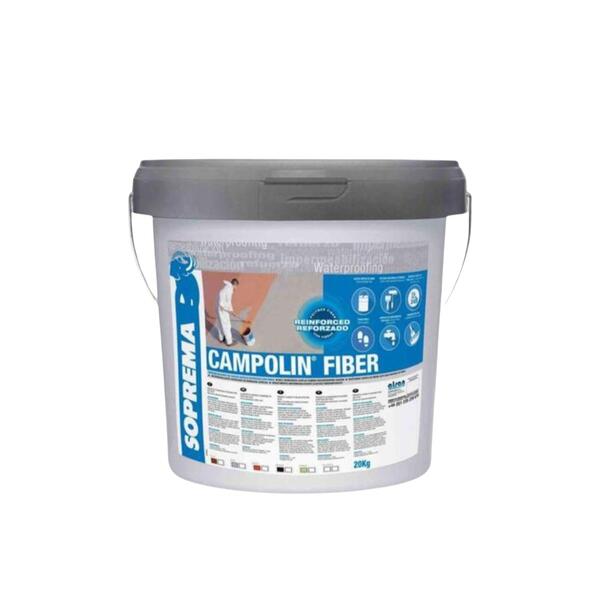 Campolin Fiber Branco Reflexão Solar Impermeabilização Varandas Terraços Coberturas 5/20KG - Soprema - 9900301001823