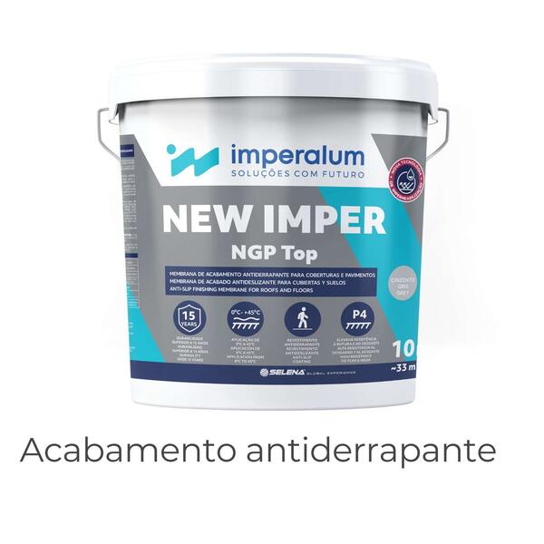 Membrana de Acabamento Antiderrapante New Imper Ngp Top para Sistemas Impermeabilização Ngp