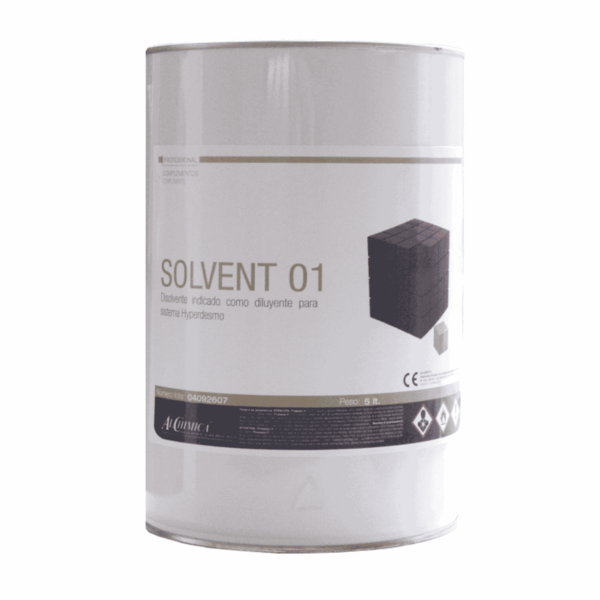 Solvente Solvent-01 5L para Limpeza de Ferramentas e Diluição de Materiais Hyperdesmo