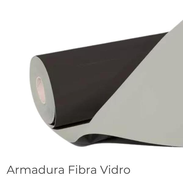 Membrana em TPO Flagon EP/PV Fibra de Vidro - Cinza Areia / Preto - 25 m x 2,10 m x 1,2 mm