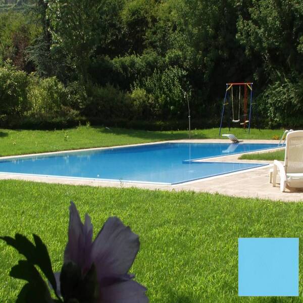 Membrana PVC Piscina SopremaPool One Unicolor 1,65x25m - Celeste Claro (156966/CA) - 25 m x 1,65 m x 1,5 mm