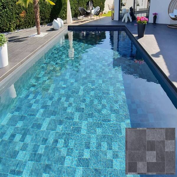 Membrana PVC Piscina SopremaPool Design Duplo Verniz 1,65x25m Estampado - Bali (156975/BALI) – 25 m x 1,65 m x 1,5 mm