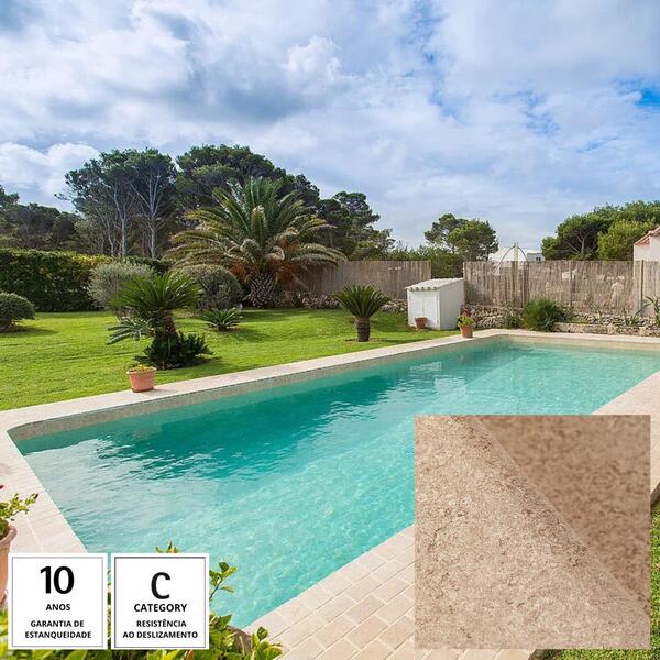Membrana PVC Piscina 3D Renolit Alkorplan Touch 2MM 1,65X25M Relevos Originais - Sublime (35517607F) - 1,65 m x 25 m x 2 mm
