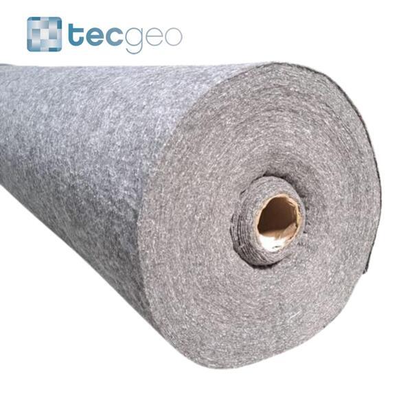 Manta Geotêxtil em Poliéster TECgeo ST 120/150/200/300g Geotêxteis Drenagem Separação Filtro - 150g - 125 m x 2,2 m