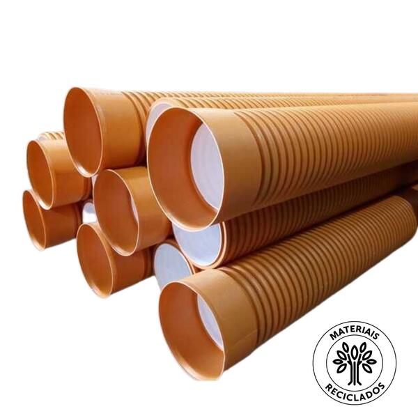 Tubo Corrugado Saneamento Polipropileno SN8 Certificado AENOR - 9900401300413