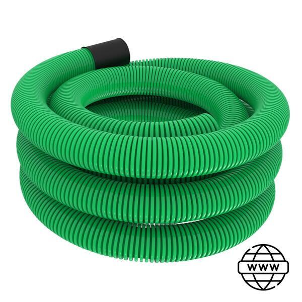 Tubo Corrugado c/ Guia Rolo 50m Série L Cablagem Anelado Verde Telecomunicações - Ø 32 mm – Verde - Limitado ao stock existente