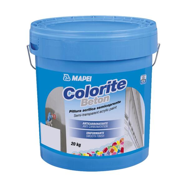 Tinta de Cobertura Parcial Mapei Colorite Beton para Proteção de Superfícies Cimentícias - Branco - 20 kg