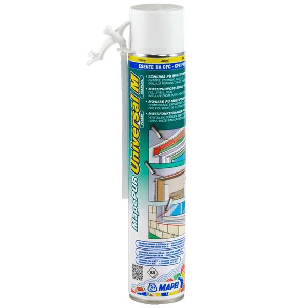 Espuma Enchimento e Isolamento Térmico e Acústico Mapei Mapepur Universal Foam M Manual