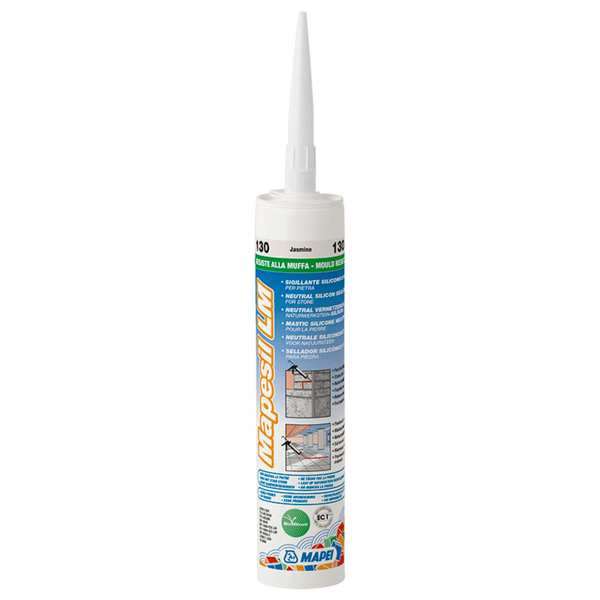 Selante Silicone Mapei Mapesil LM - Cinzento Prata 111 – Caixa (12 x 310 ml)