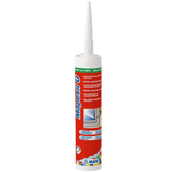 Selante Silicone Acético Sanitário Resistente a Bolor Mapei Mapesil U 280ML