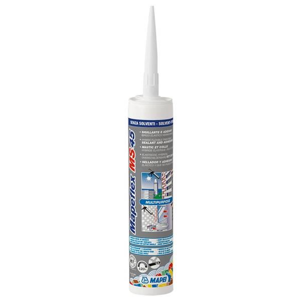 Cola e Veda Híbrido, Selante e Adesivo Elástico Mapei Mapeflex MS45 300ML - Cinzento 113 - 300 ml