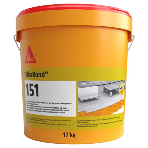 Cola Elástica Pavimentos de Madeira Sika Sikabond-151 17KG
