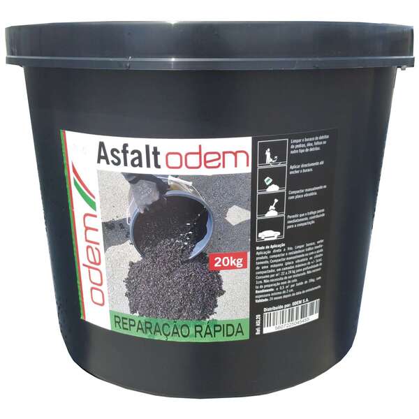 Asfalto de Reparação Rápida AsfaltOdem 20kg Pronto a Usar