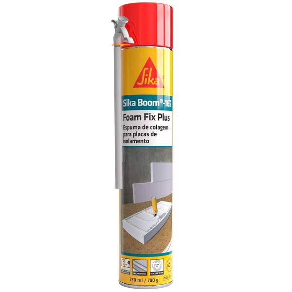 Espuma Autoexpansiva Colagem EPS XPS ETICS OSB Cortiça Sika Boom-162 Foam Fix Plus Manual 750ML