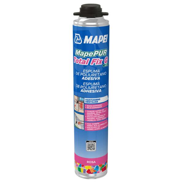 Espuma Colagem EPS XPS ETICS Lã Mineral Rocha Mapei Mapepur Total Fix G 750ml Pistolável - Mapei - 8022452581366