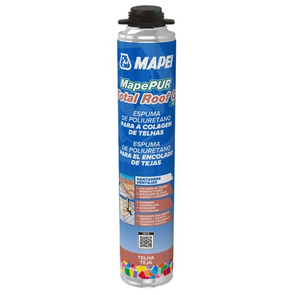 Espuma Fixação Rápida Telhas Mapei Mapepur Total Roof G 750ml Pistolável - Mapei - 8022452581373