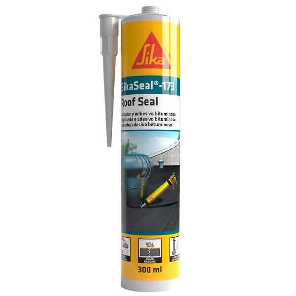 Cola e Veda Betuminoso Fibroreforçado SikaSeal-173 300ML Coberturas, Telas Asfálticas, Caleiras