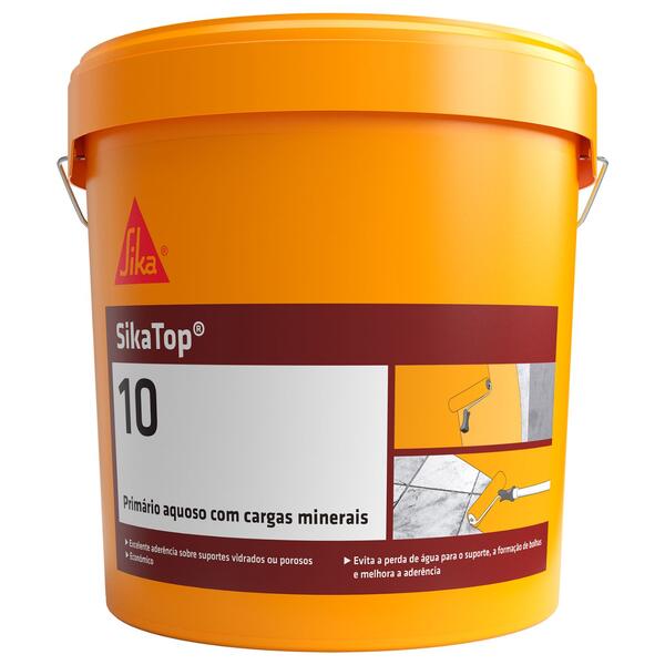 Primário Aquoso com Cargas Minerais para Superficies Vidradas ou Porosas Sika SikaTop-10 - 5 kg