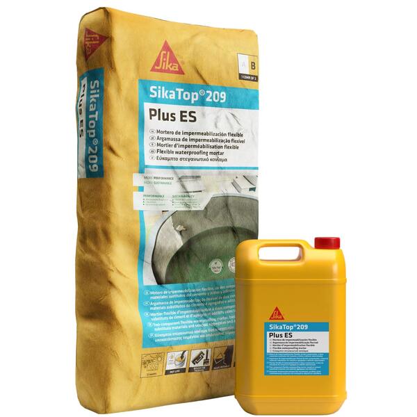 Argamassa de Impermeabilização Flexível Piscinas, Depósitos Água SikaTop-209 Plus ES
