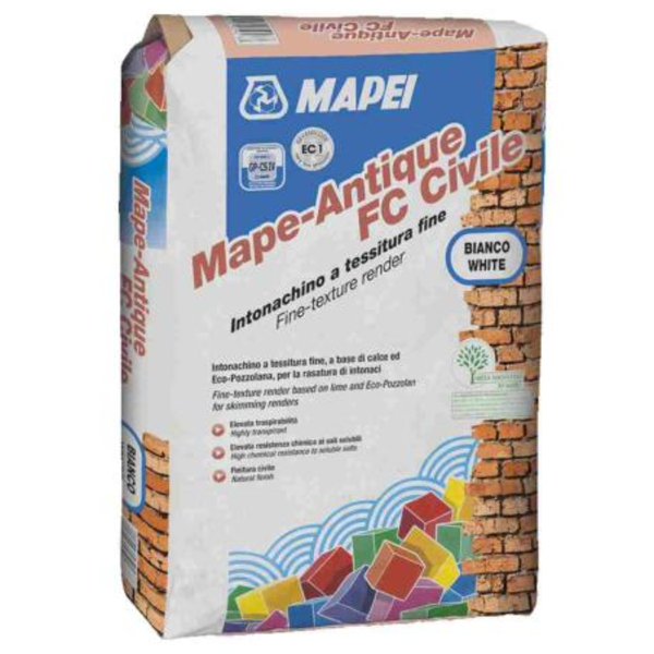 Argamassa para Acabamento Areado de Rebocos Mapei Mape-Antique FC Civile