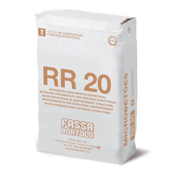 Microbetão Projetar 20Mpa Reforço Estrutural Consolidação Fassa RR 20