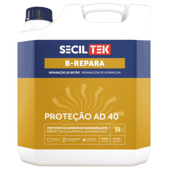 Protetor Superfície Hidrorepelente Impregnante SecilTek B-Repara Proteção AD 40 5L