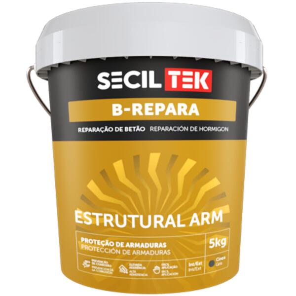 Proteção Anticorrosiva para Armaduras e Primário de Aderência SecilTek B-Repara Estrutural ARM