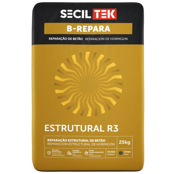 Argamassa Reparação Estrutural Betão SecilTek B-Repara Estrutural R3