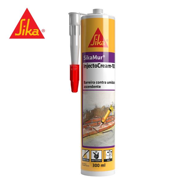 Hidro-Repelente Injetável Barreira Contra Humidade Ascendente SikaMur InjectoCream-100 300ML