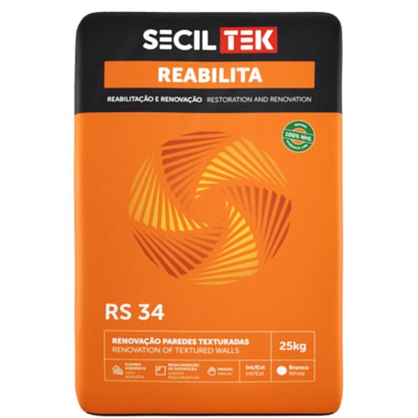 Acabamento Liso Cimentício para Exterior SecilTek Reabilita RS 34