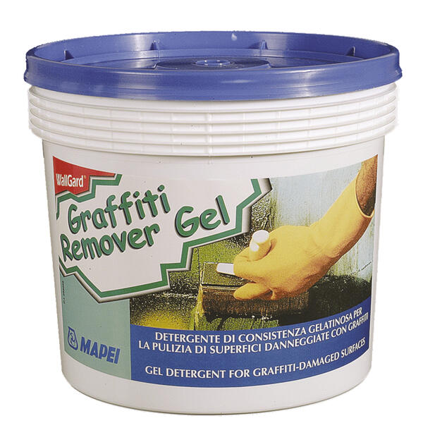 Detergente para Limpeza Superfícies Danificadas por Grafítis Mapei Wallgard Graffiti Remover Gel 5KG - 5 Kg