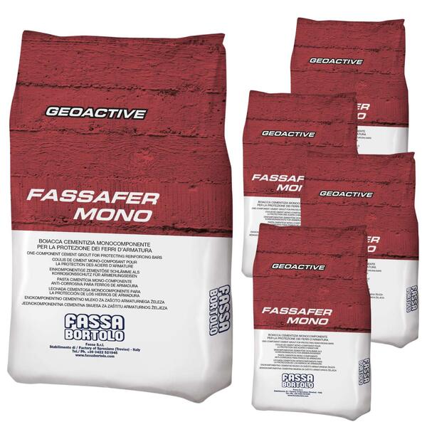 Argamassa Cimentícia Fassafer Mono 5x5kg Monocomponente Proteção Ativa Armadura de Aço