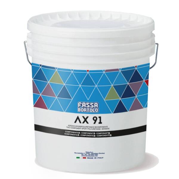 Cola Epóxi-Poliuretano Bicomponente Flexível Madeira e Metal Fassa AX 91 10KG - Branco - 10 kg (9 kg Comp. A + 1 kg Comp. B)