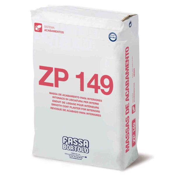 Massa Acabamento Estanhado Reboco Interior Base Cal e Gesso Acabamento Liso Fassa ZP 149